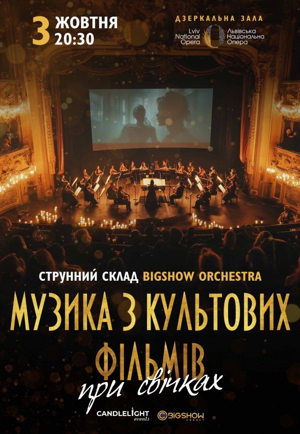 Музика з культових фільмів при свічках