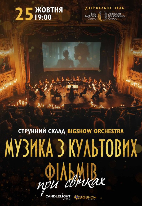 Музика з культових фільмів при свічках
